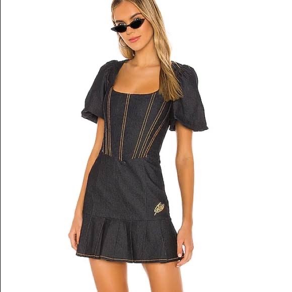 white christmas dresses Country Life Denim Mini Dress - Light Wash main image 0